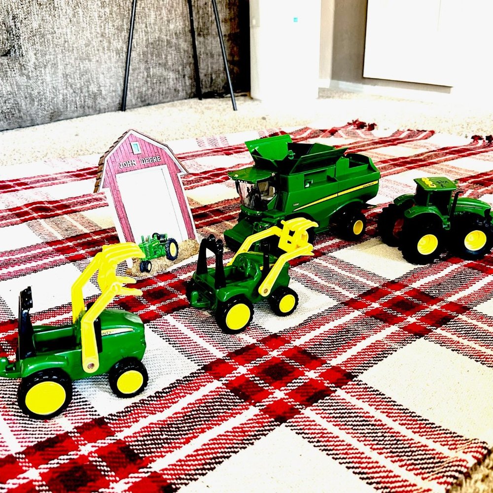 Take yourself back in time of with our collection of John Deere tractor toys